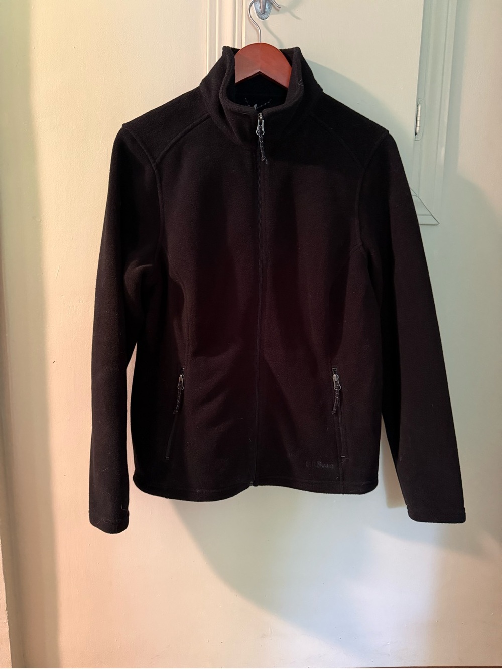 L.L. Bean Men's Black Full-Zip Performance Fleece Jacket